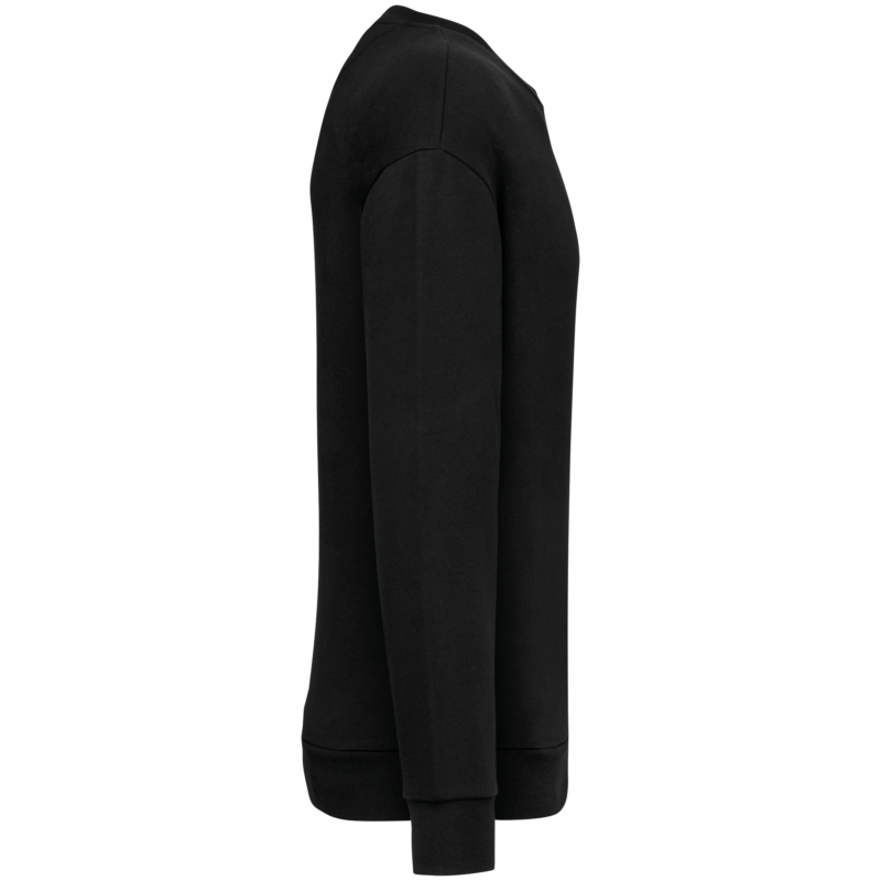 Sweat-shirt écoresponsable à col rond à épaules tombantes molleton gratté unisexe