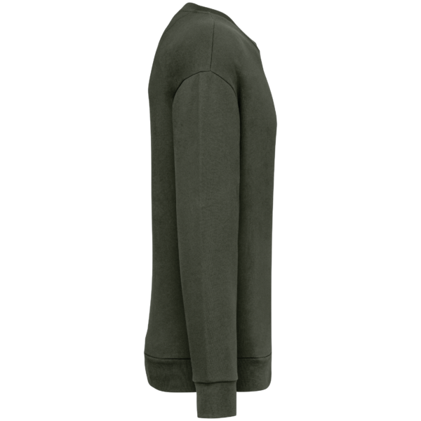 Sweat-shirt écoresponsable à col rond à épaules tombantes molleton gratté unisexe