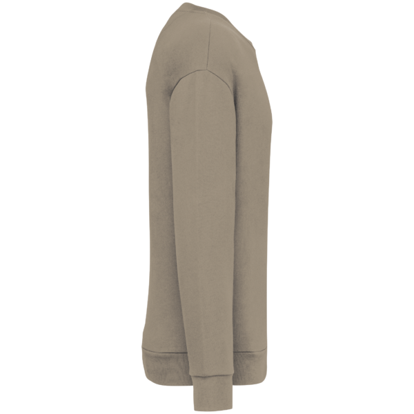 Sweat-shirt écoresponsable à col rond à épaules tombantes molleton gratté unisexe