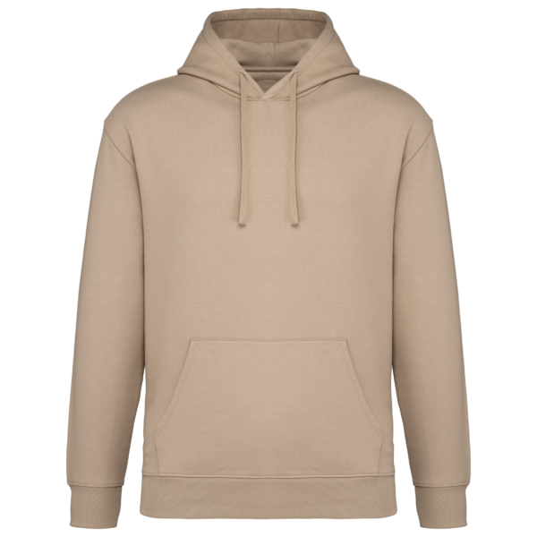 Sweat-shirt écoresponsable à capuche à épaules tombantes molleton gratté unisexe