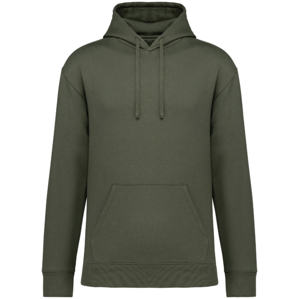 Sweat-shirt écoresponsable à capuche à épaules tombantes molleton gratté unisexe