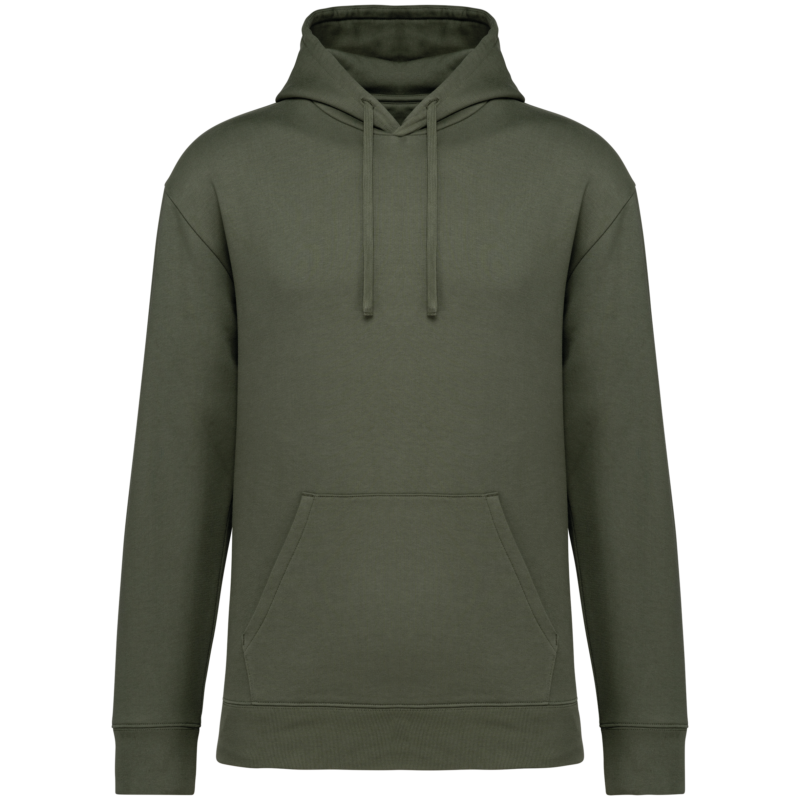 Sweat-shirt écoresponsable à capuche à épaules tombantes molleton gratté unisexe