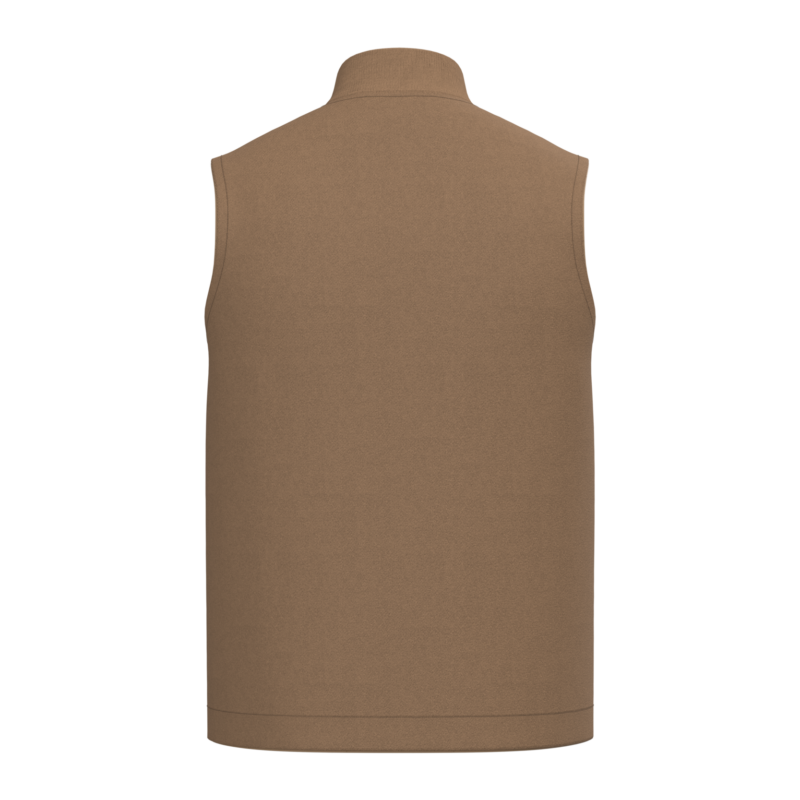 Bodywarmer rembourré en sergé écoresponsable à col teddy unisexe