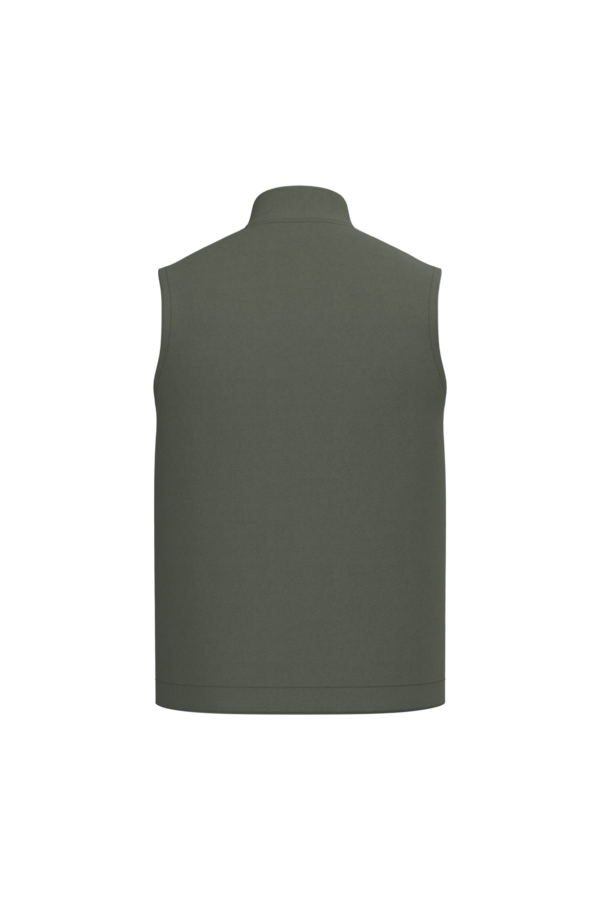 Bodywarmer rembourré en sergé écoresponsable à col teddy unisexe