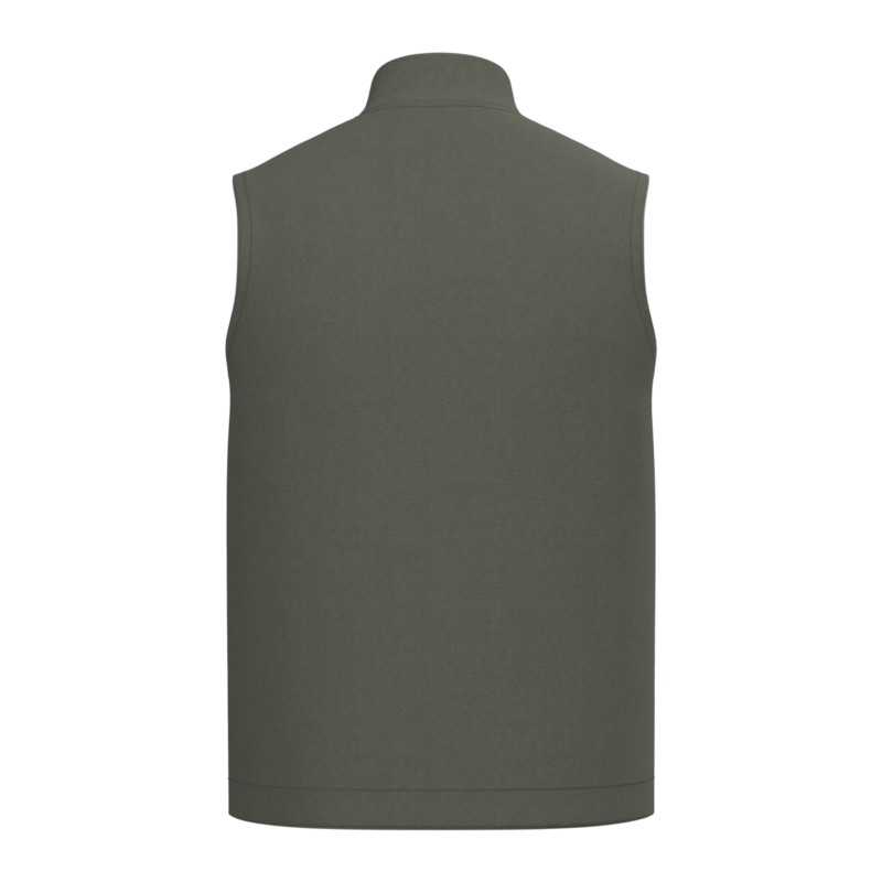 Bodywarmer rembourré en sergé écoresponsable à col teddy unisexe
