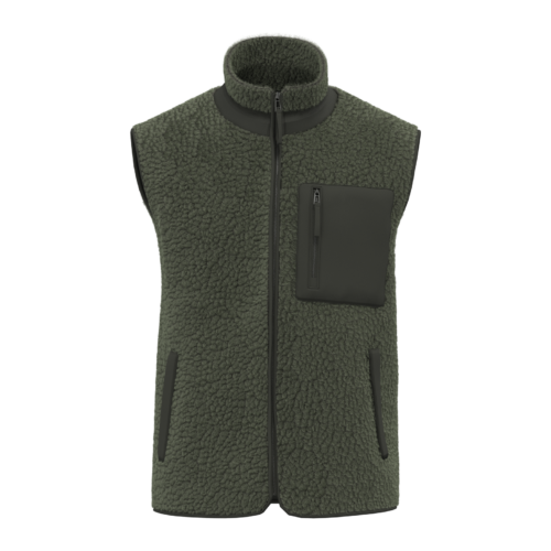 Bodywarmer écoresponsable en sherpa unisexe
