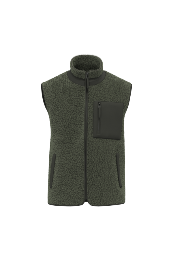Bodywarmer écoresponsable en sherpa unisexe