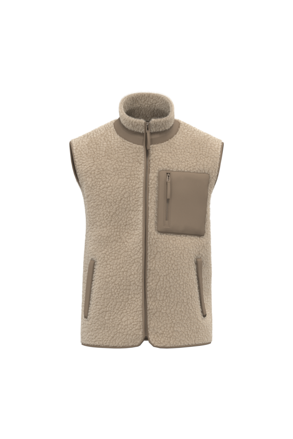 Bodywarmer écoresponsable en sherpa unisexe