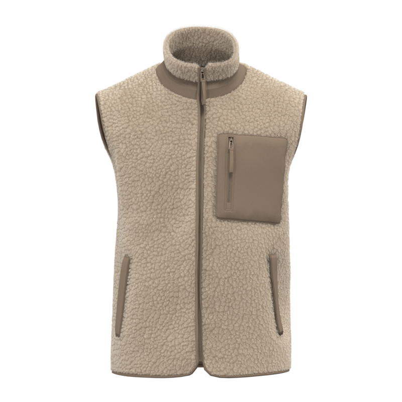 Bodywarmer écoresponsable en sherpa unisexe