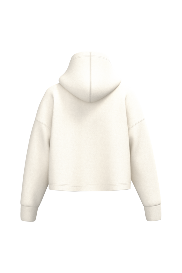 Coconut Milk BACK Sweat-shirt crop à capuche femme