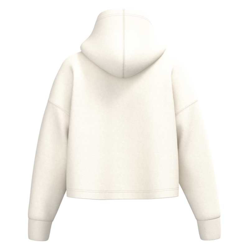 Coconut Milk BACK Sweat-shirt crop à capuche femme