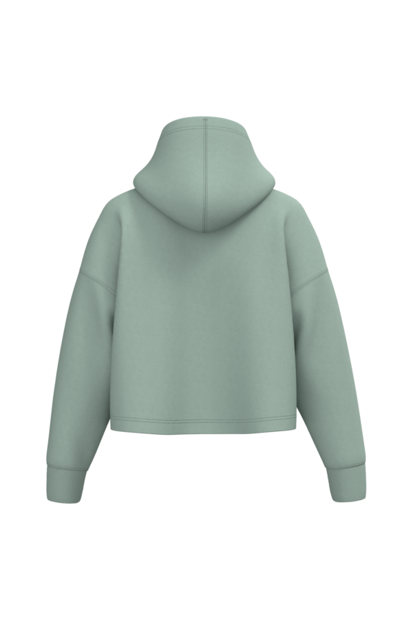 Sage BACK Sweat-shirt crop à capuche femme