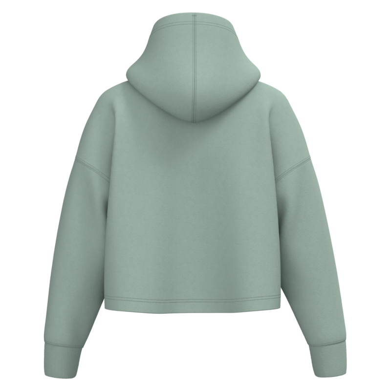 Sage BACK Sweat-shirt crop à capuche femme