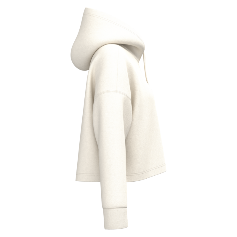 Coconut Milk SIDE Sweat-shirt crop à capuche femme