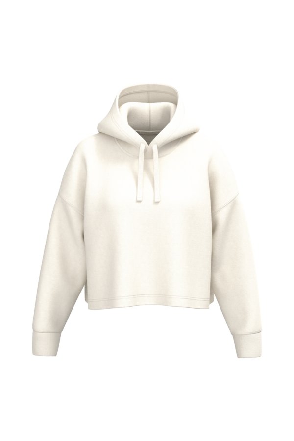 Coconut Milk FACE Sweat-shirt crop à capuche femme