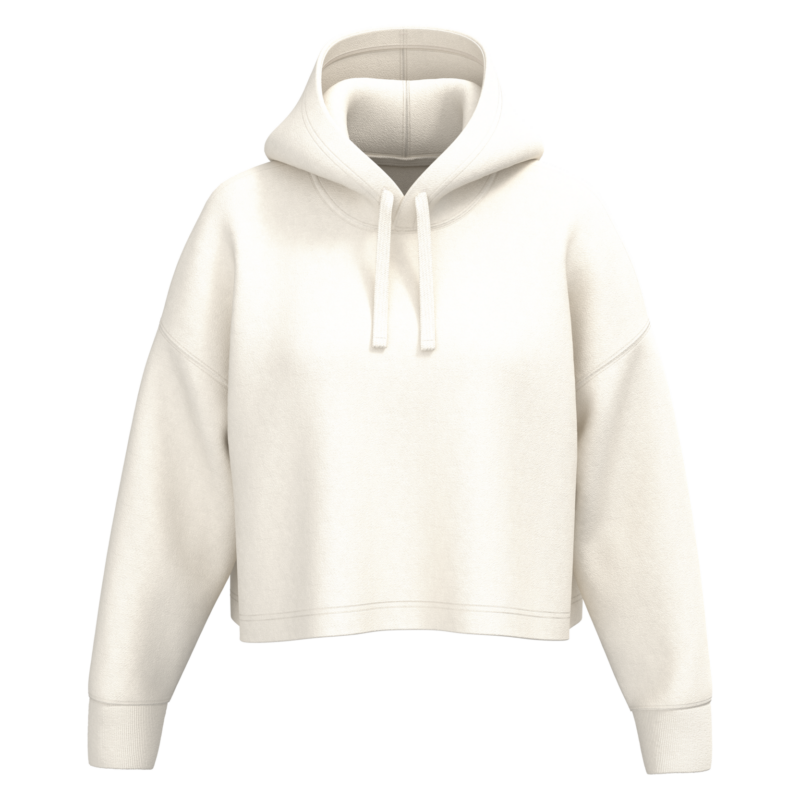 Coconut Milk FACE Sweat-shirt crop à capuche femme