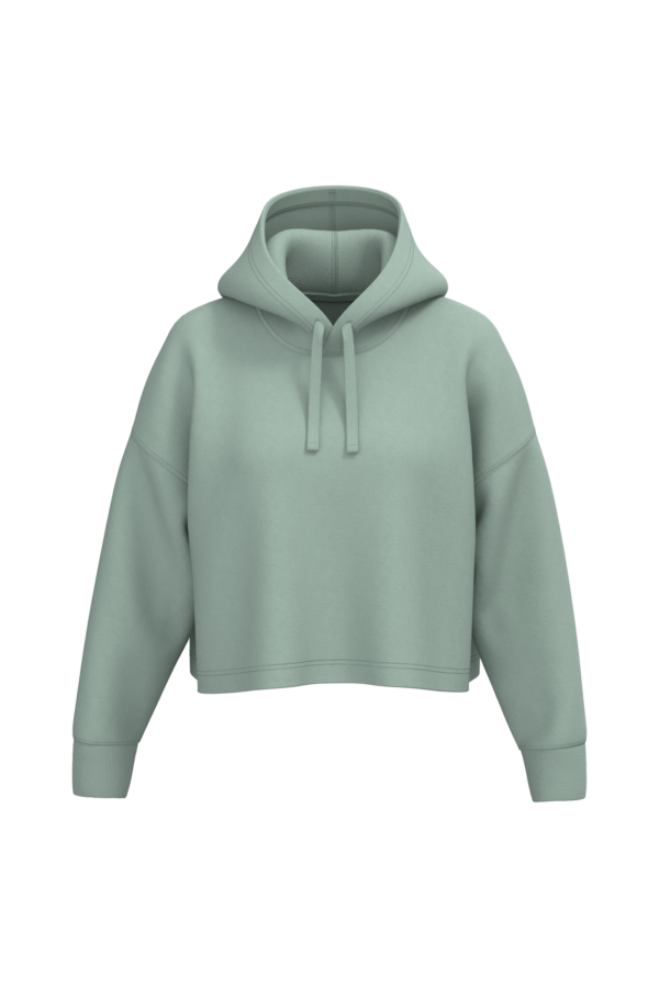 Sage FACE Sweat-shirt crop à capuche femme