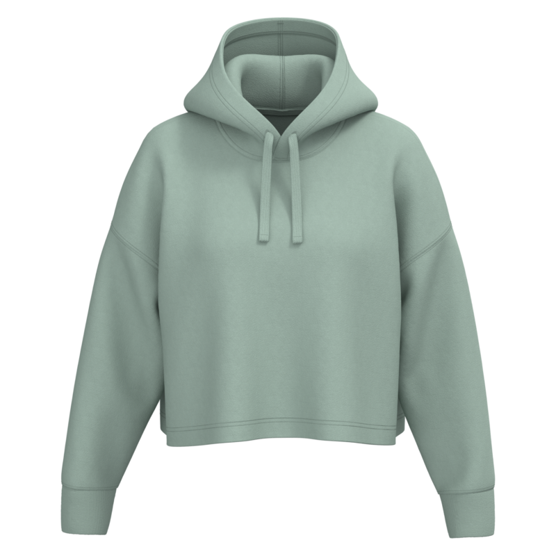 Sage FACE Sweat-shirt crop à capuche femme