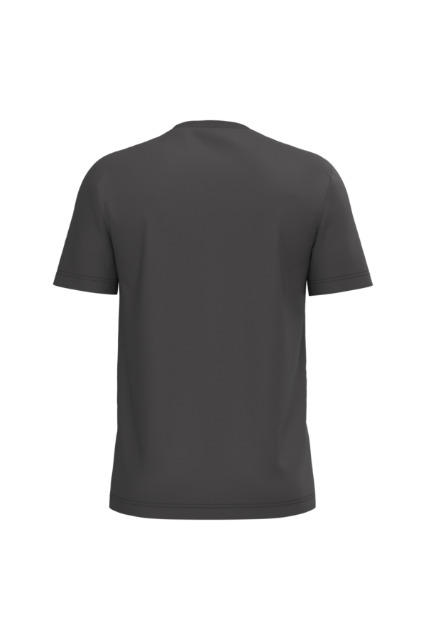 T-shirt coton homme gris foncé, vue de dos