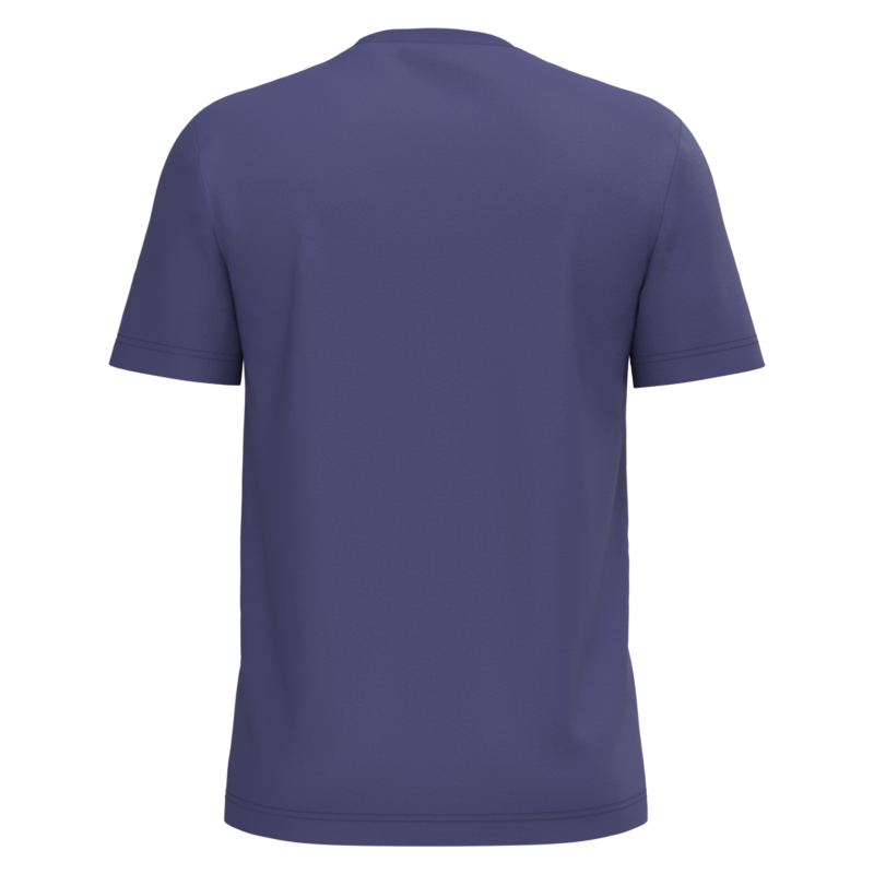 T-shirt coton homme violet foncé, vue de dos