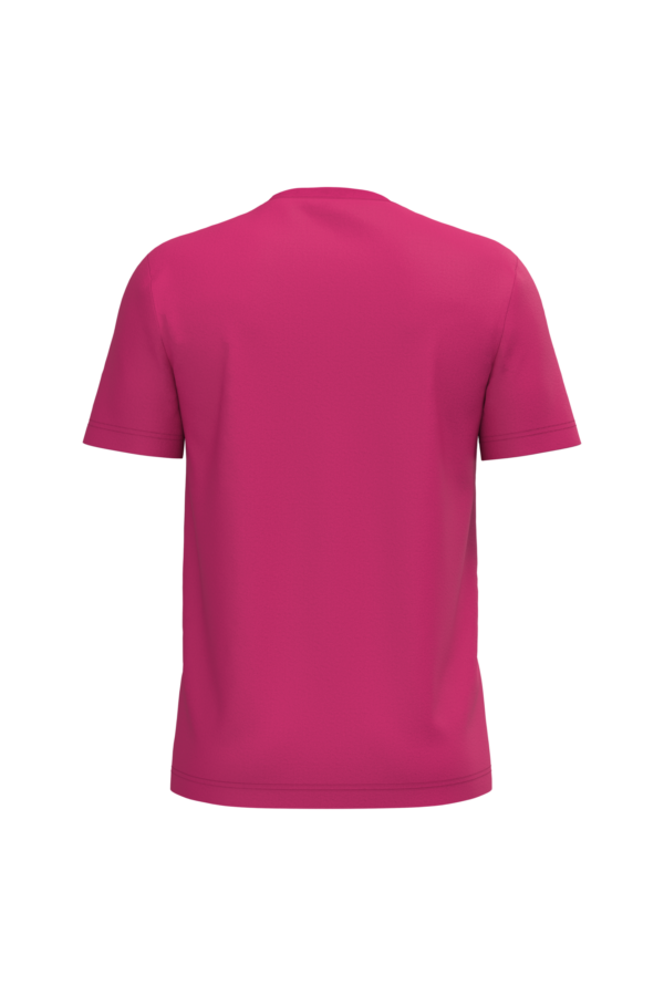T-shirt coton homme fuchsia, vue de dos