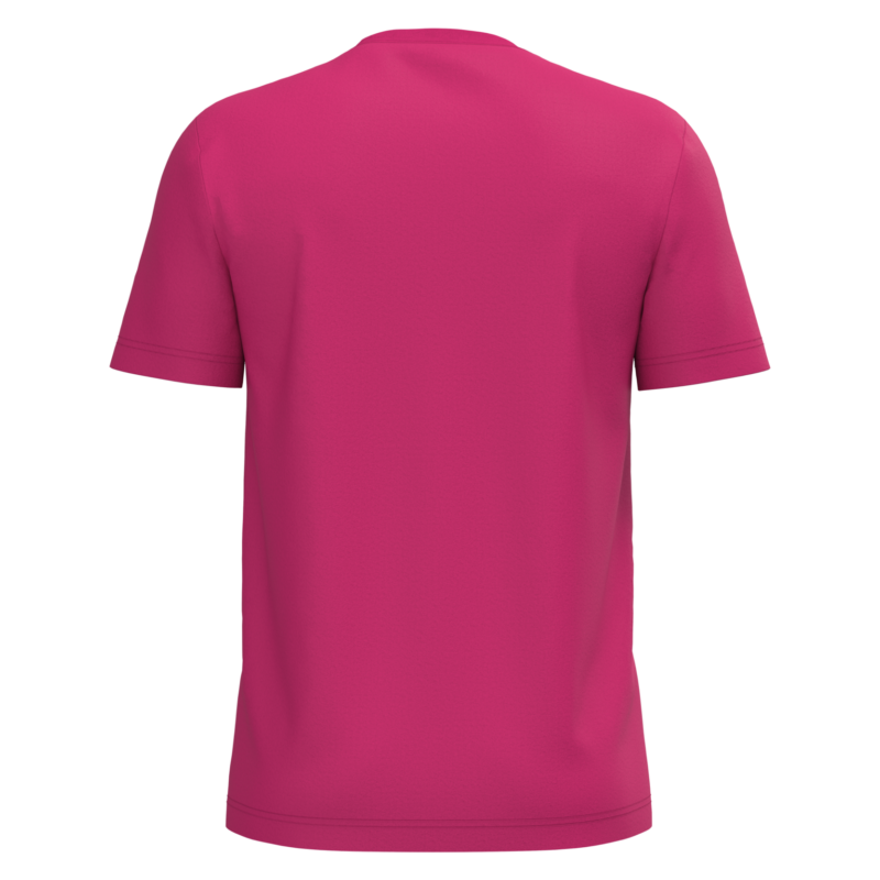 T-shirt coton homme fuchsia, vue de dos
