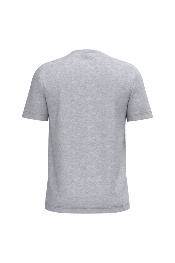 T-shirt coton homme gris chiné, vue de dos