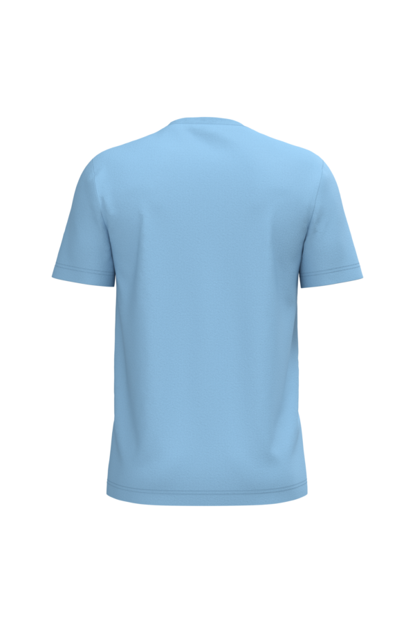 T-shirt coton homme bleu ciel, vue de dos