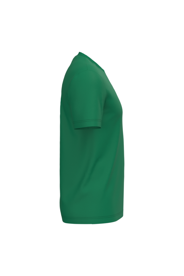 T-shirt coton homme vert kelly, vue de profil