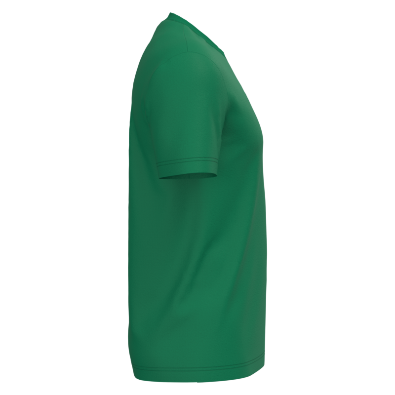 T-shirt coton homme vert kelly, vue de profil