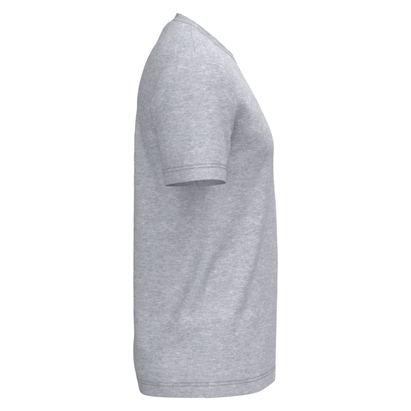 T-shirt coton homme gris chiné, vue de profil