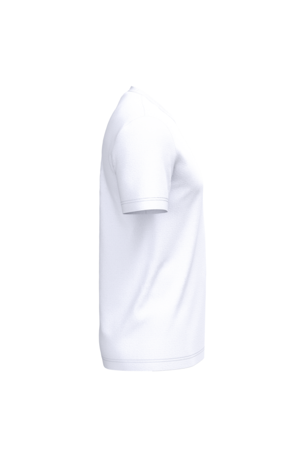 T-shirt coton homme blanc, vue de profil