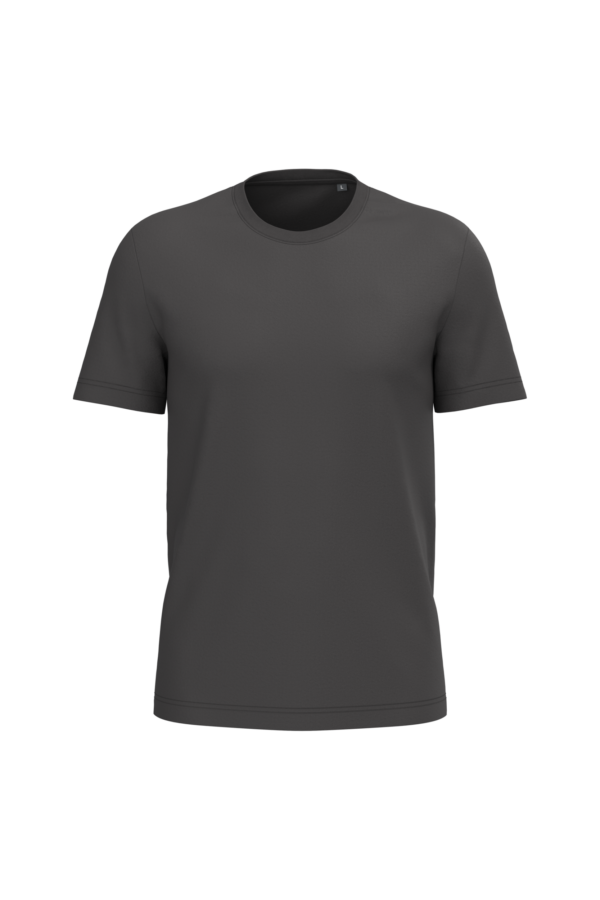 T-shirt coton homme personnalisable, coloris gris foncé, vue de face
