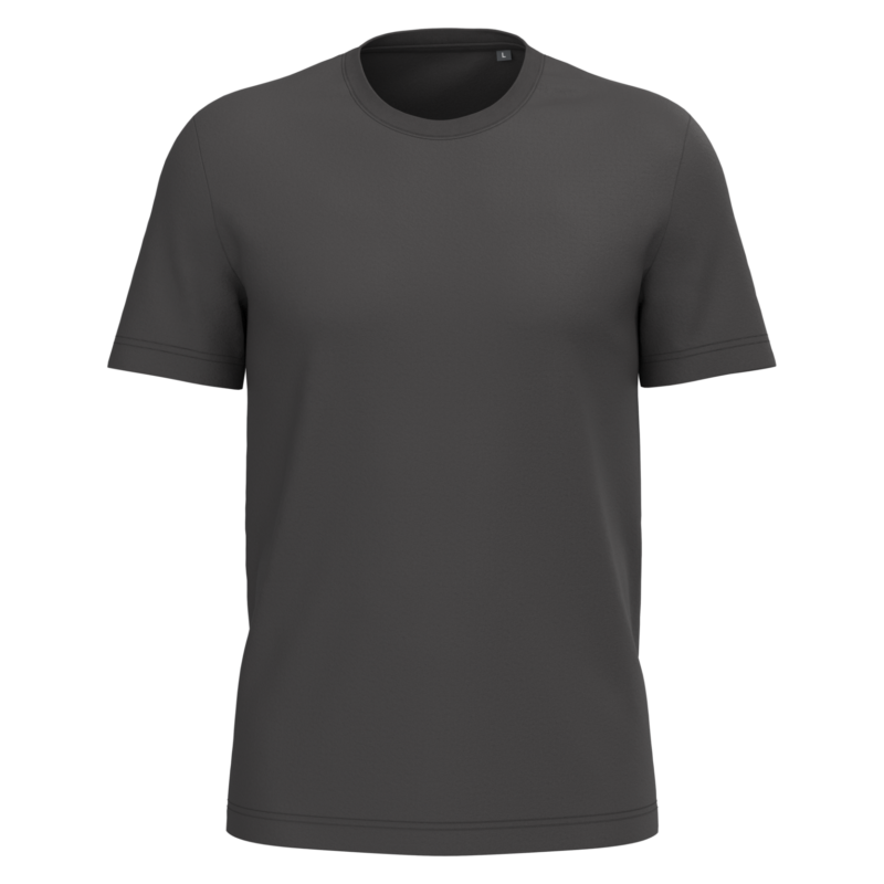 T-shirt coton homme personnalisable, coloris gris foncé, vue de face