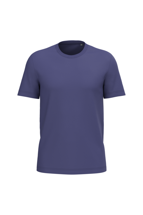 T-shirt coton homme personnalisable, coloris violet foncé, vue de face