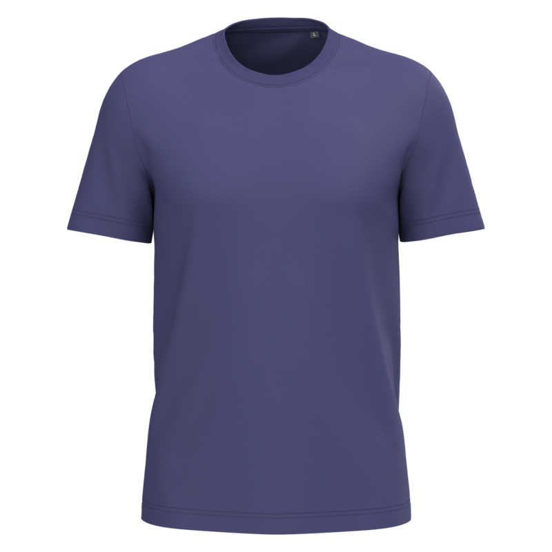 T-shirt coton homme personnalisable, coloris violet foncé, vue de face