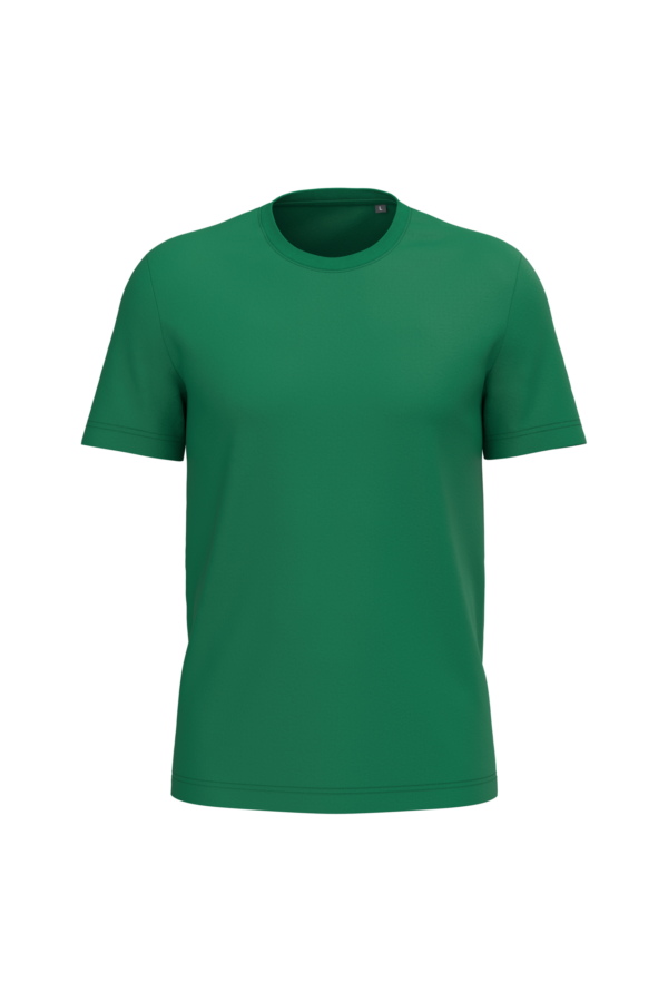 T-shirt coton homme personnalisable, coloris vert kelly, vue de face