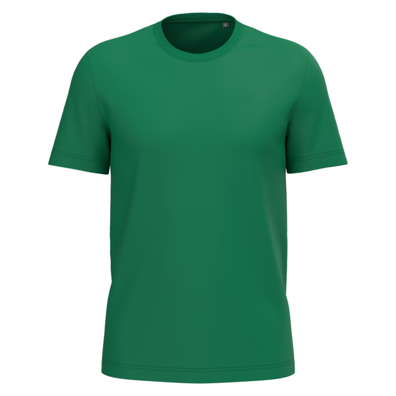 T-shirt coton homme personnalisable, coloris vert kelly, vue de face