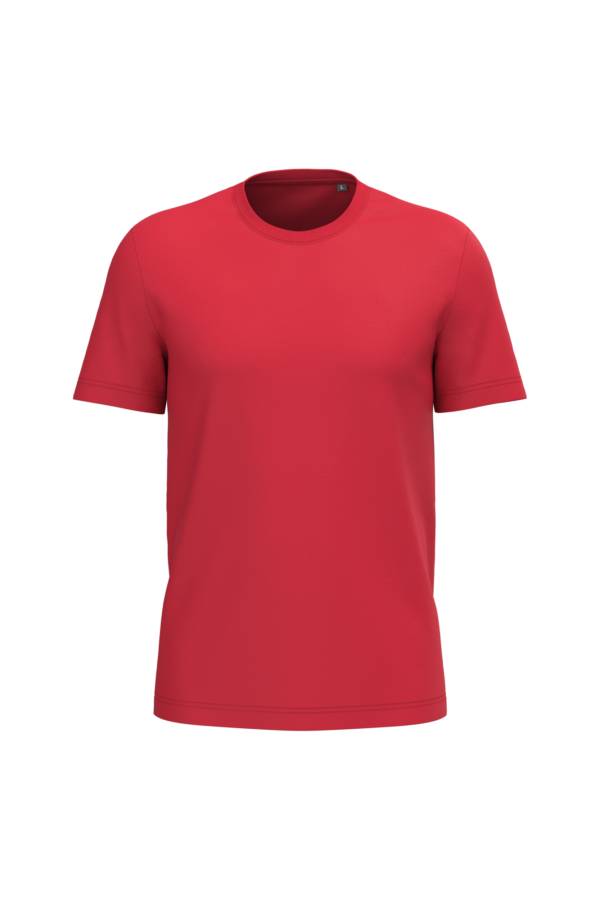 T-shirt coton homme personnalisable, coloris rouge, vue de face