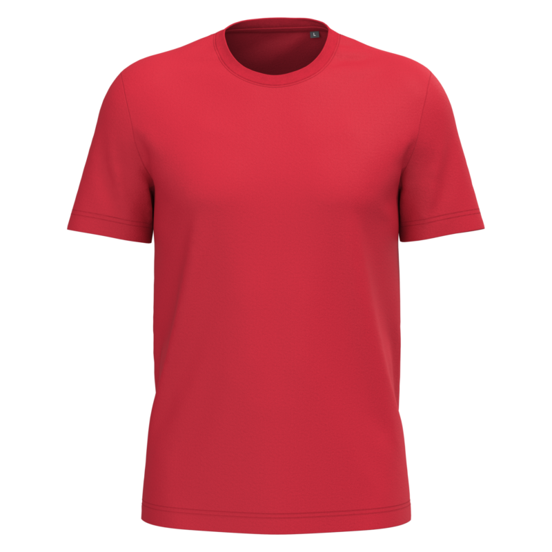 T-shirt coton homme personnalisable, coloris rouge, vue de face