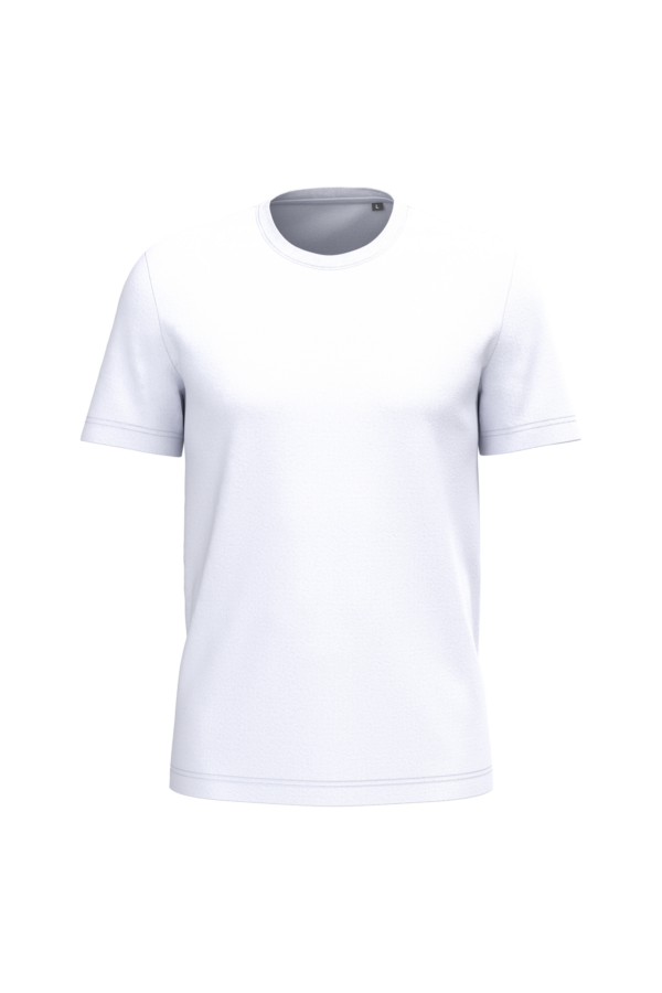 T-shirt coton homme personnalisable, coloris blanc, vue de face