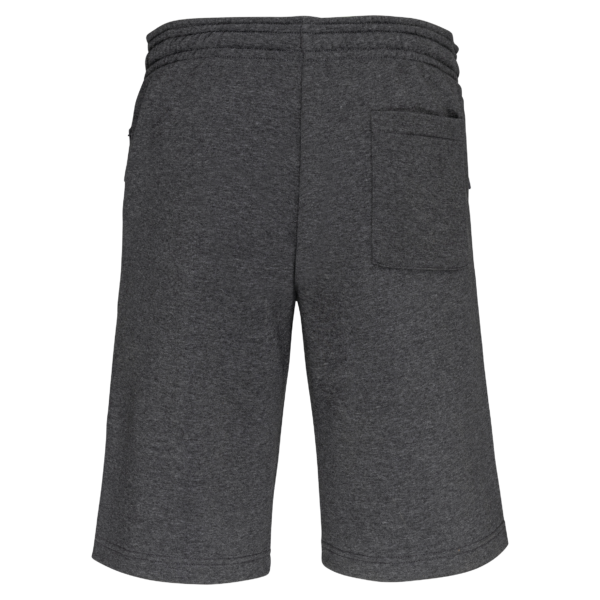 Dark Grey Heather BACK Bermuda molleton multisports unisexe