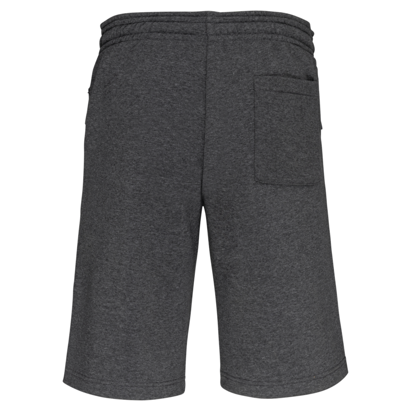 Dark Grey Heather BACK Bermuda molleton multisports unisexe