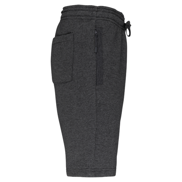 Dark Grey Heather SIDE Bermuda molleton multisports unisexe