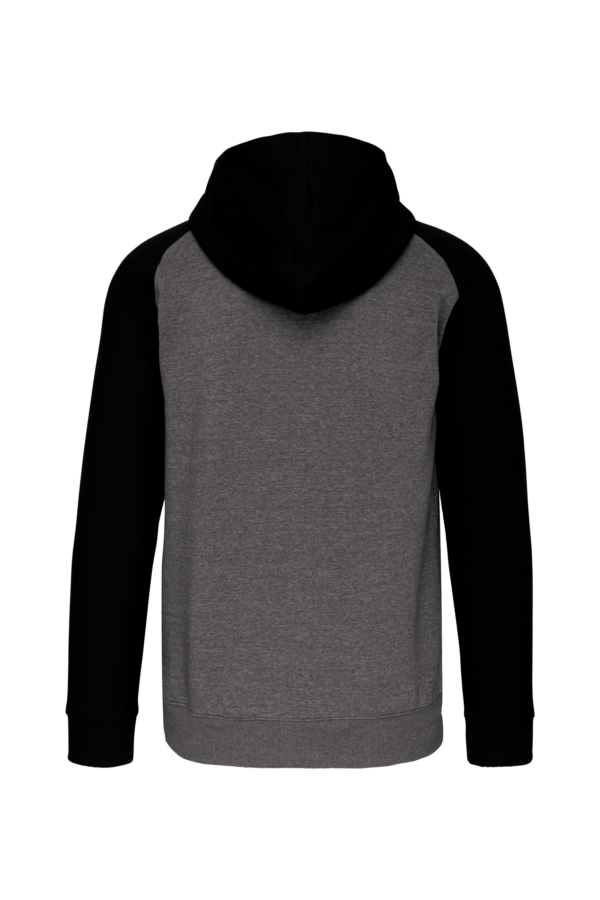 Veste molleton zippée capuche bicolore unisexe