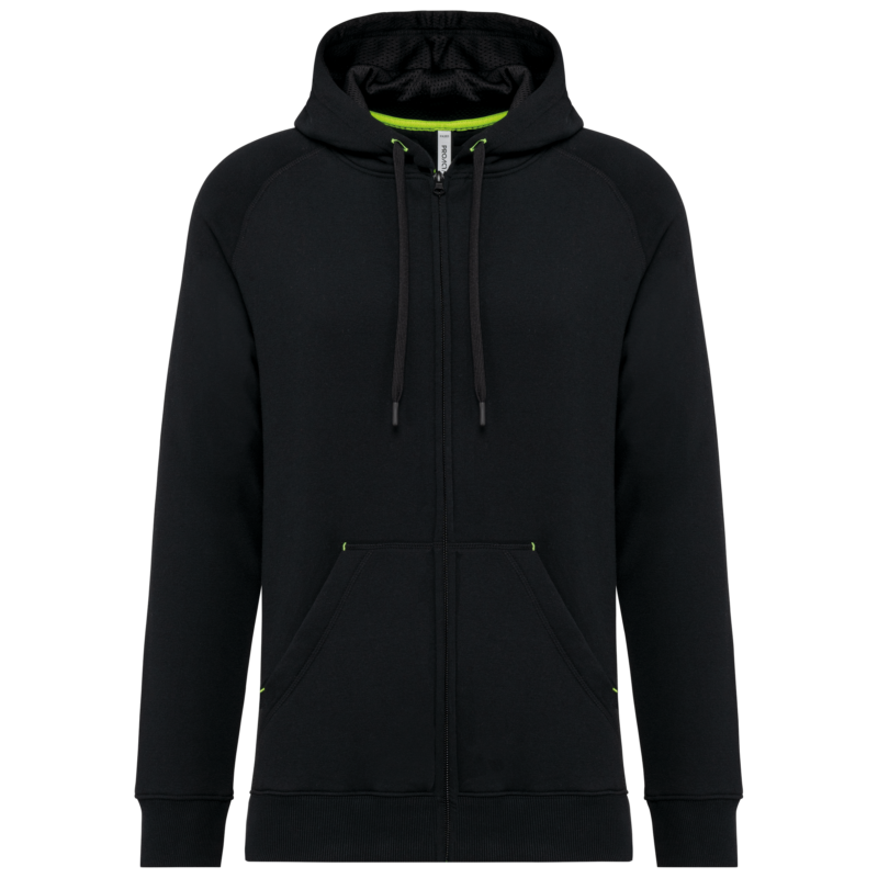 Veste zippée à capuche unisexe