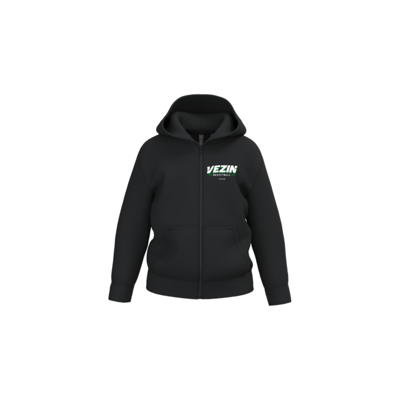 Sweat-shirt zippé à capuche enfant officiel Vezin AS