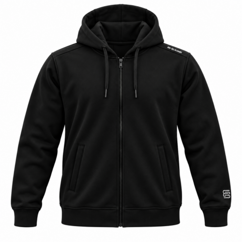 Hoodie zippé Courtside – 100 % coton
