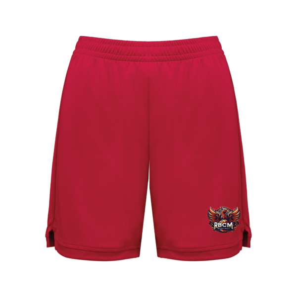 Short de basket-ball femme officiel RBCM – Noir et Rouge