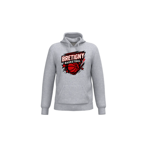 Sweat-shirt recyclé à capuche unisexe Brétigny basket